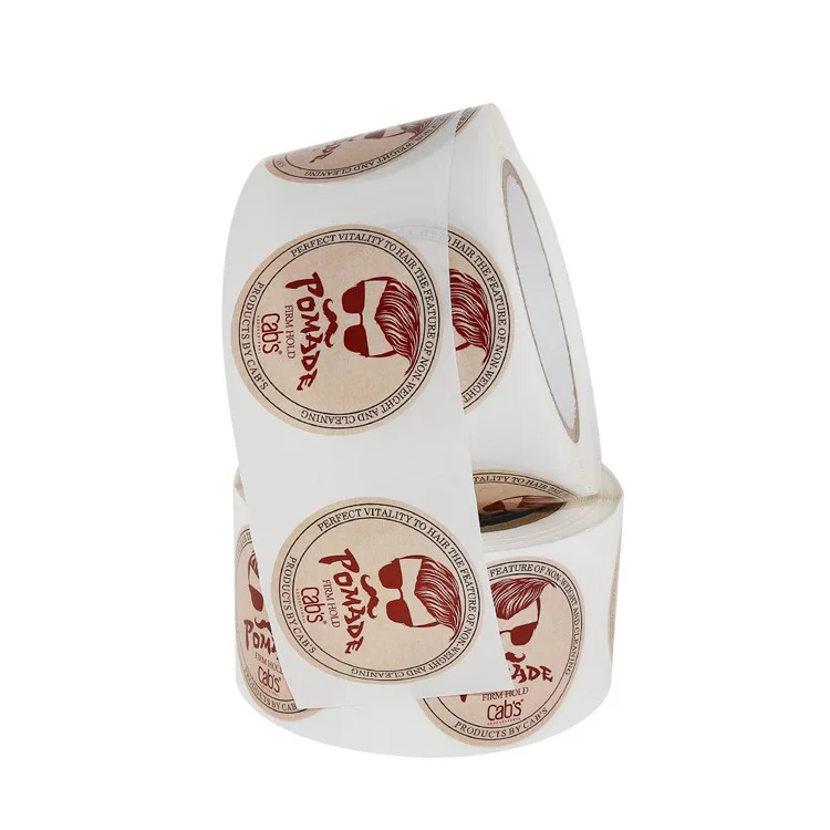
Custom Printing Roll Round Hair styling Products Packaging Label Sticker 