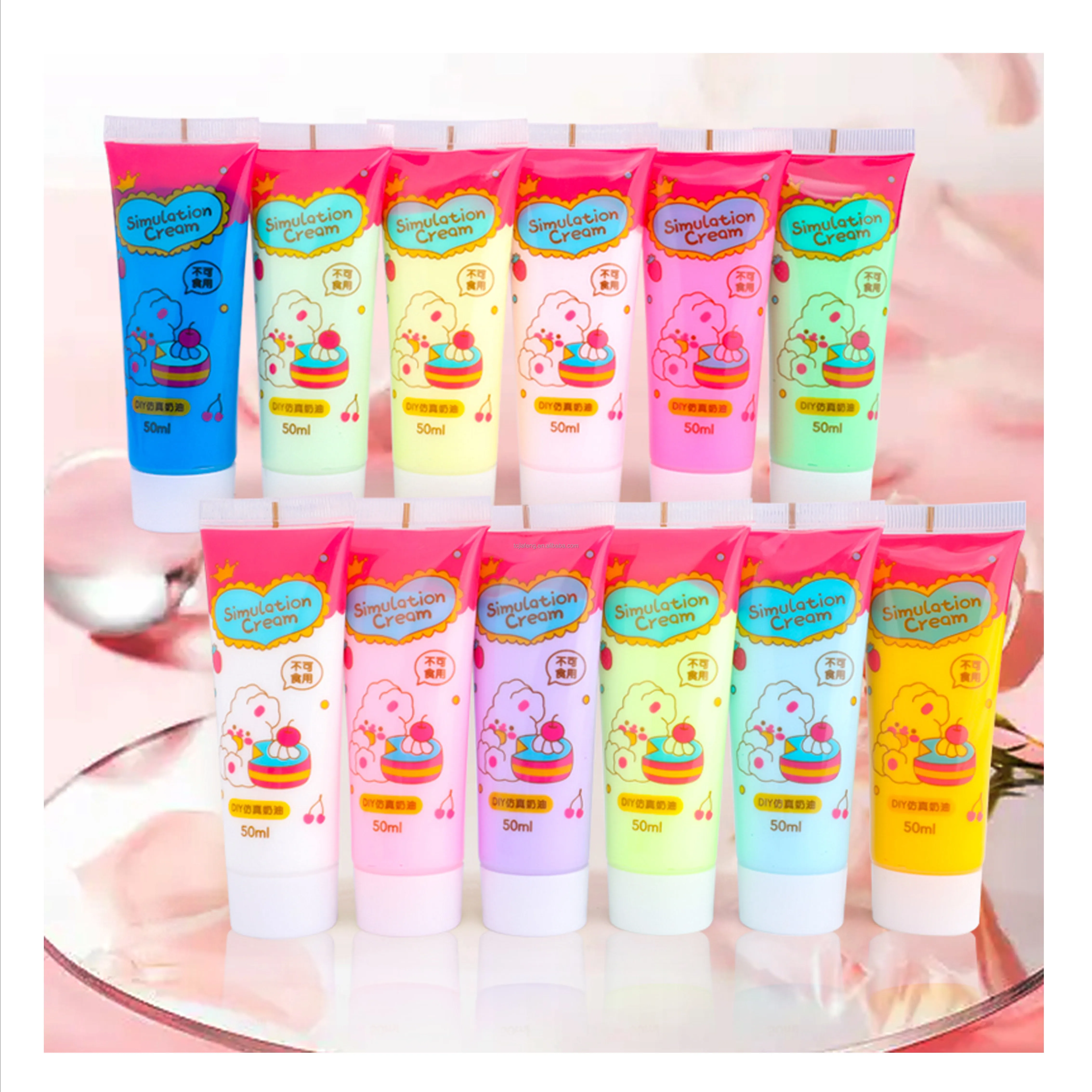 Artecho 50g Simulation glue for  DIY phone case key ring pencil case accessories cream glue