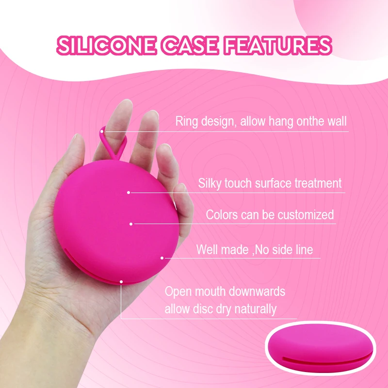 Medical Silicone Period Copa Menstruation Disc Set Soft Menstrual Disc and Case