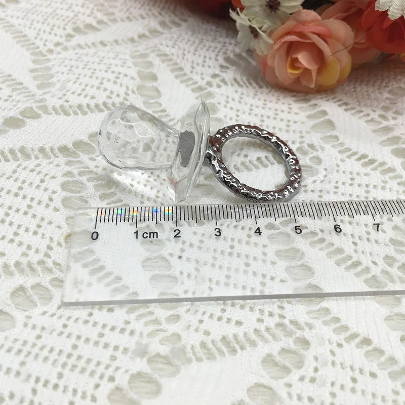 
Baby Shower favors First birthday gifts Crystal pacifier with gift box 