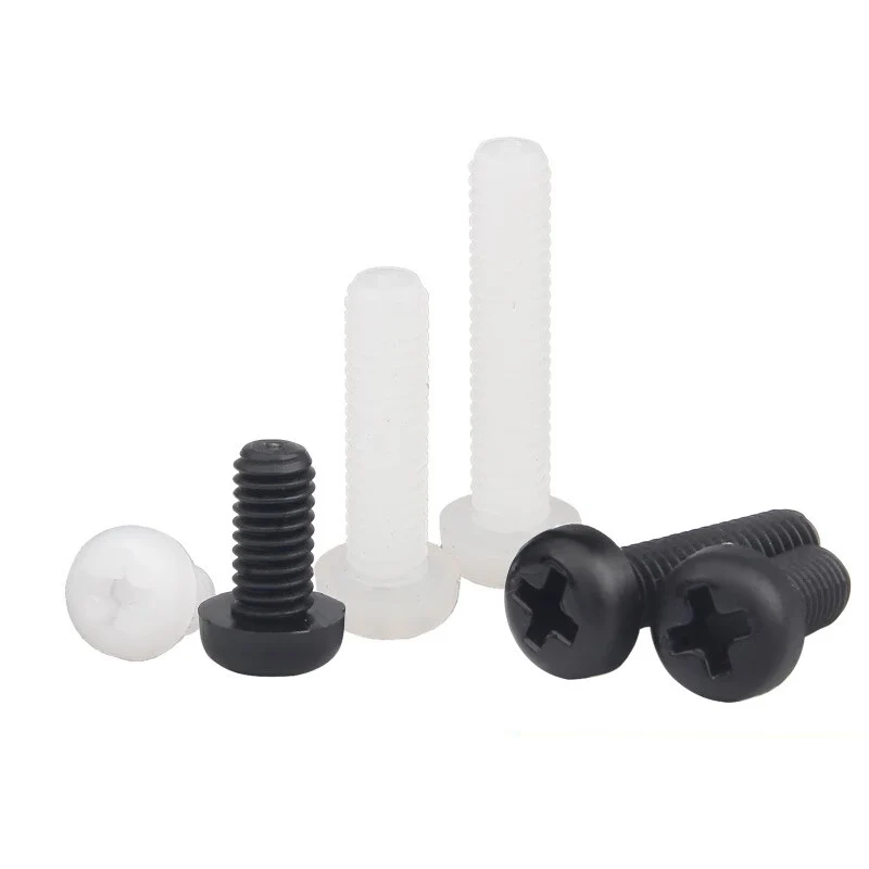 Wholesale M2.5 M3 M4 Round head Phillips Nylon screw Pan head Plastic screw