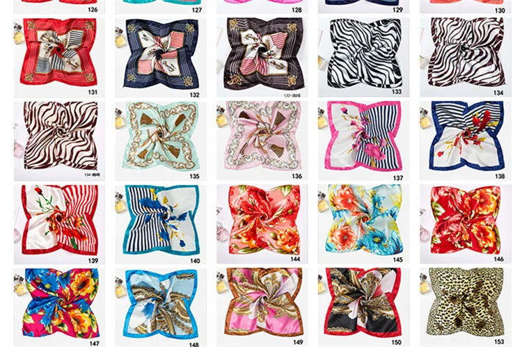 Custom Printed Paisley Polyester Cotton Bandana Square Scarf Luxury Flower Printing Silk Hair Bandana With Logo