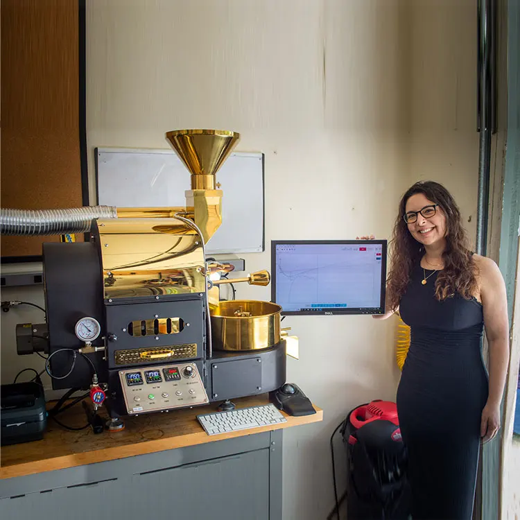 Yoshan 1 Lb 1kg Small Electric Bean Temperature Control Buy 3kg Coffee Roaster Machine For Commercial Use