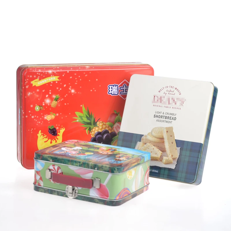 Новый дизайн, самый дешевый милый Рождественский подарок, жестяная коробка для конфет, печенья, косметическая упаковка