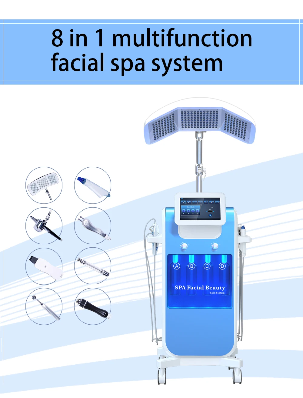 6 In 1 Hydra Aqua De Micro Facial Peel Skin Rejuvenationl Machine Microdermabrasion Aqua Clean Beauty Machine For Face