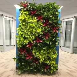 hot sale greenery wall artificial vertical grass wall fake wall hang plant for indoo/ outdoor decoration
