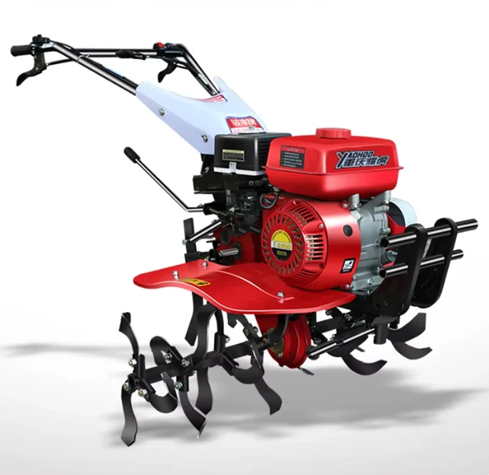 Multifunctional Gasoline Rotary Cultivator for Garden & Greenhouse Pastoral Agricultural Soil Scarifier Vegetable Cultivation