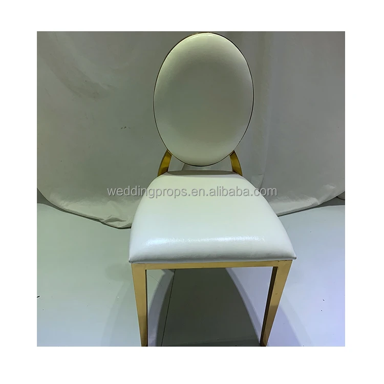 Wholesale wedding party vents luxury stainless steel pu pads chair for events