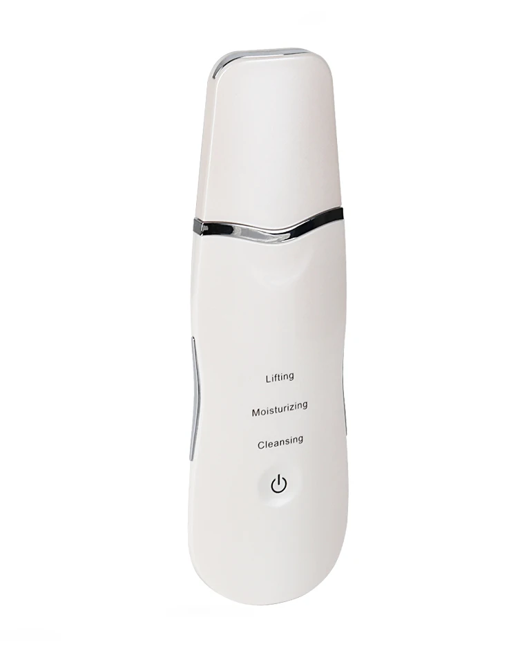 TUYING new mini ultrasonic ion skin scrubber remove skin dead face cleaning device