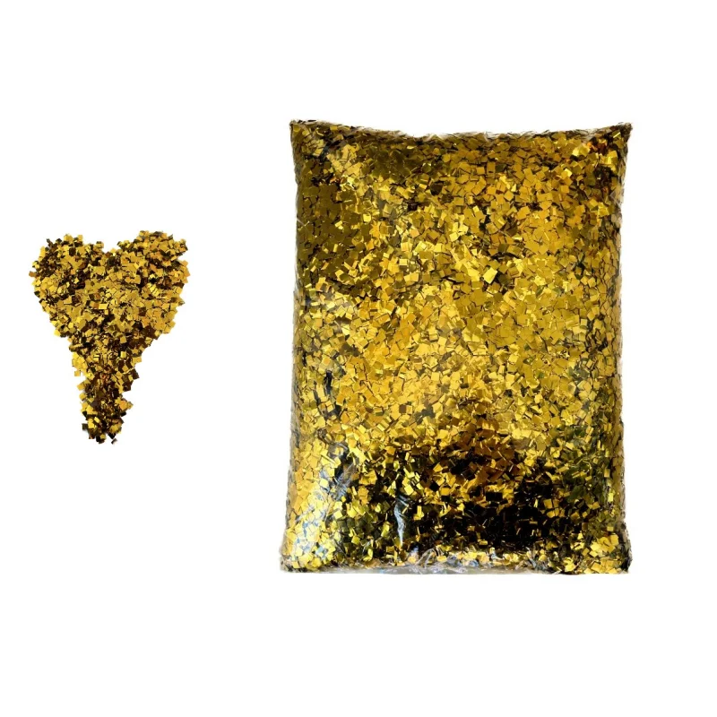 2x5cm Mylar PVC  Golg metallic Confetti paper /Party confetti gold/silver/