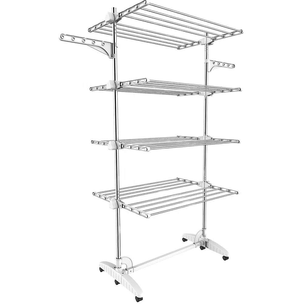 Foldable Multi Layer Cloth Rack Heavy Duty Laundry Dryer