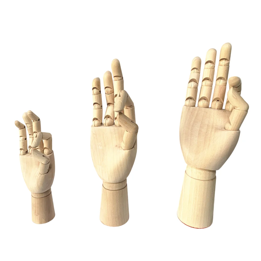 Home Decor Sketch Mannequin Model Wooden Hand Model Human Artist Models Flexible Jointed Doll 7/10/12 Inches Tall Movable Limbs