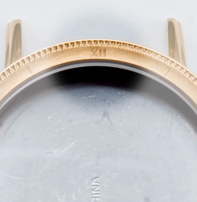 IP Electroplated Watch Parts Etched Roman Dial Stainless Steel Case CNC Finishing Fits Swiss Caliber 763