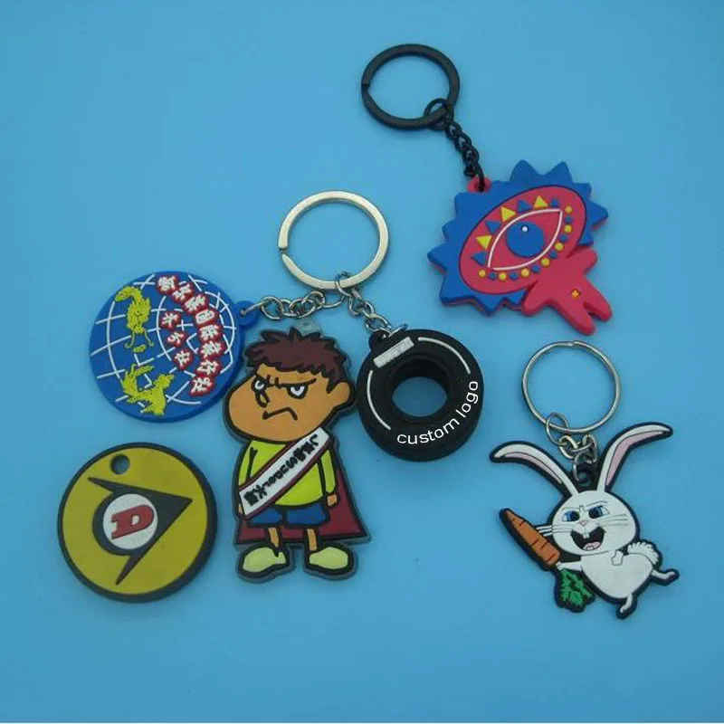 Custom Promotion Innovative Simulation PVC Motorbike Car Wheel 3D Rubber Tire Keychain Tyre Key Chain