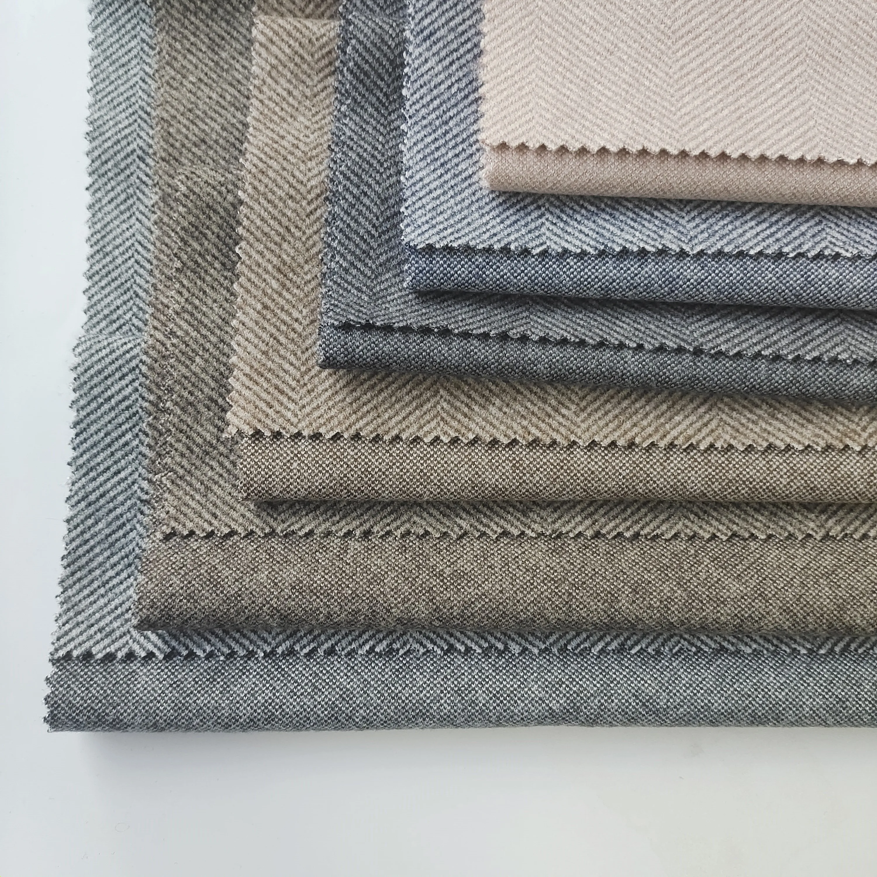 New fashion herringbone wool fabric tweed fabric for overcoat garment