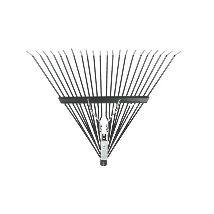 Grass rake leaves wire rake garden tools stainless steel 24 tooth grass rake head