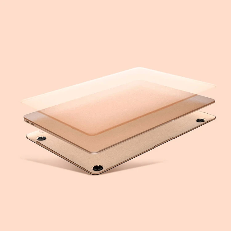 Light Weight Frosted Texture Laptop Protective Hard Shell Fingerprint-Proof Anti Slip Pad Wear Resistant Laptop Case for MacBook