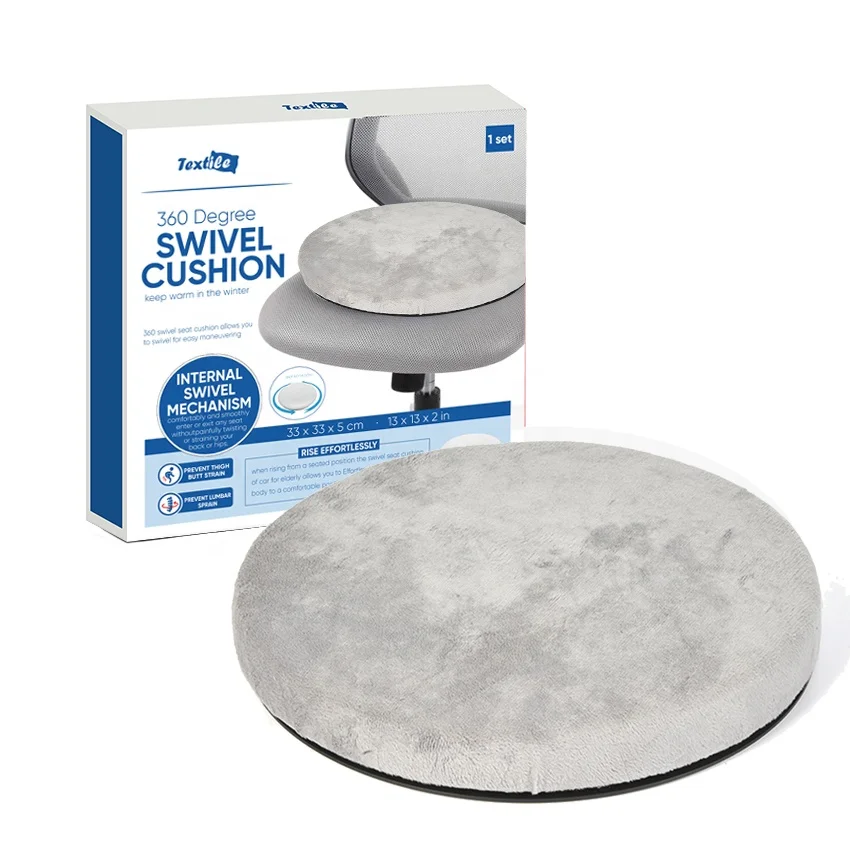 360 Degree Rotating Car Foam Round Deluxe Swivel Seat Cushion
