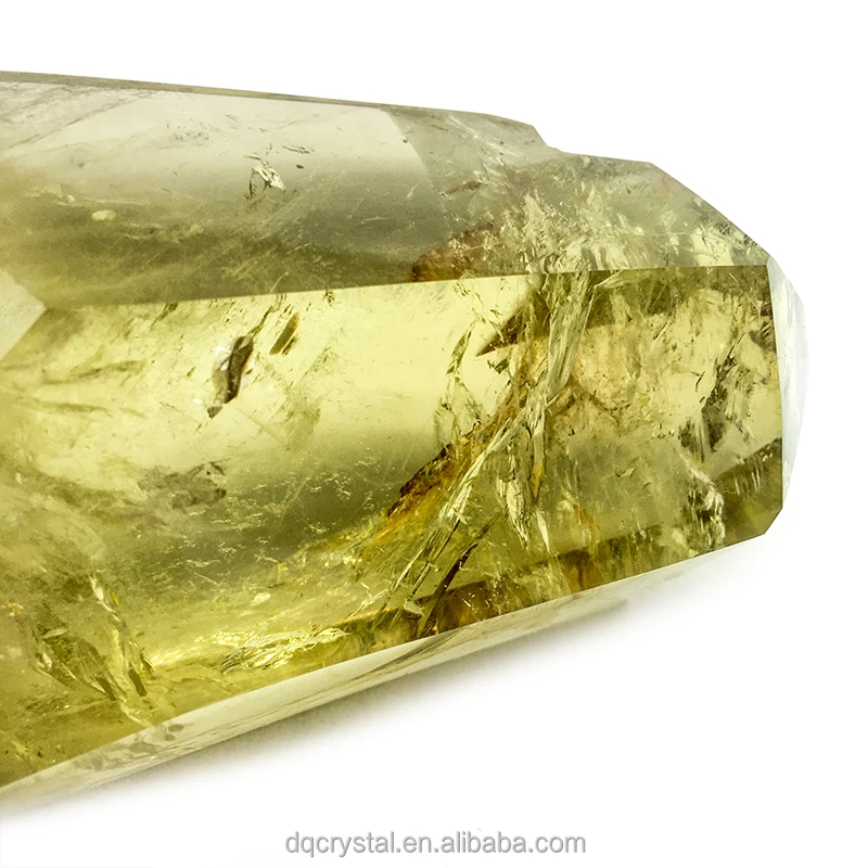 Wholesale Natural Crystal rainbow citrine polished tower Crystal craft yellow large citrine point wand for decoration
