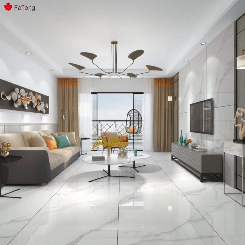 Porcelain 90*180 Black Wall Tiles Marble Tile Glazed Ceramic Flooring Slab High Quality Polished Porcelain Interior Wall Hotel