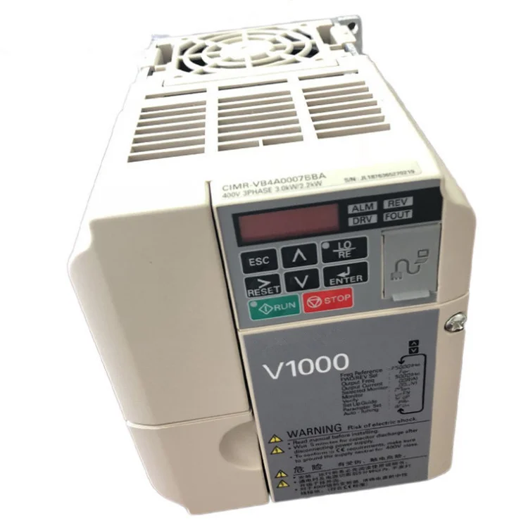 
STOCK Yaskawa V1000 Series CIMR-VB2A0012 12A Inverter For Textile Machinery 
