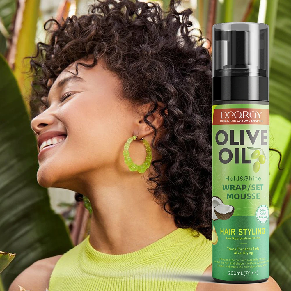 alcohol free private label natural curling mousse braiding hair mousse custom styling foam
