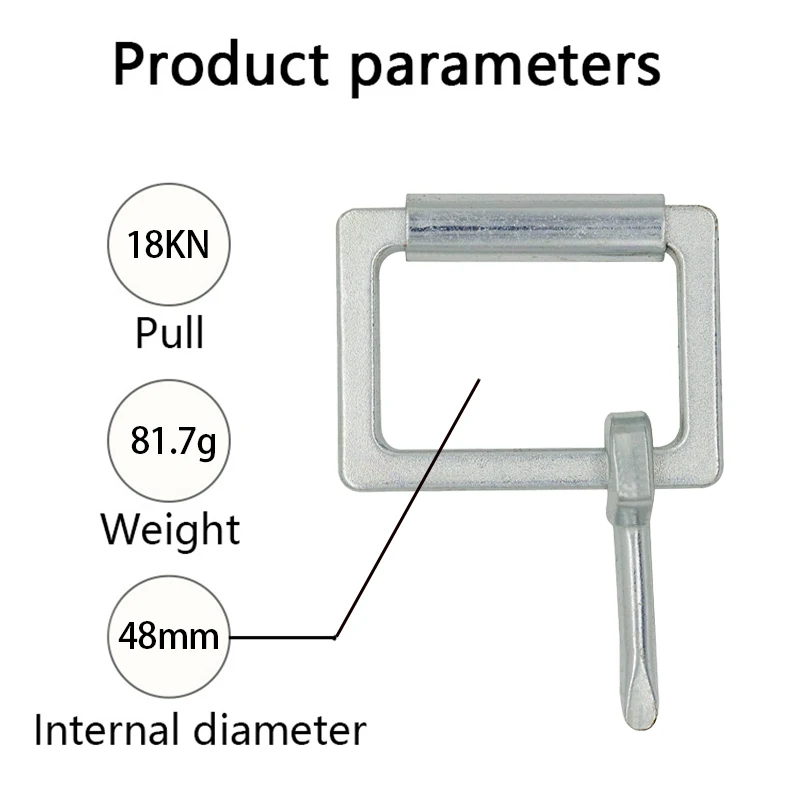 Jensan Hot Sale Metal Pin Roller Buckle, Tri-glide Buckle for Backpack,belt Buckles for Safety Harness Safety Belt Accessories