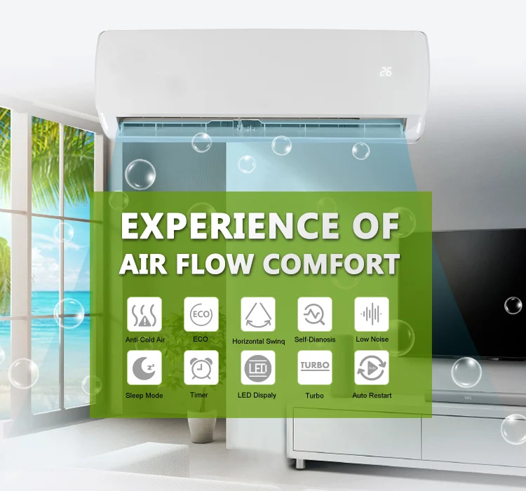 Заводская дешевая цена инвертор T3 тепло и охлаждение R22 18000Btu 220 В 60 Гц переменного тока