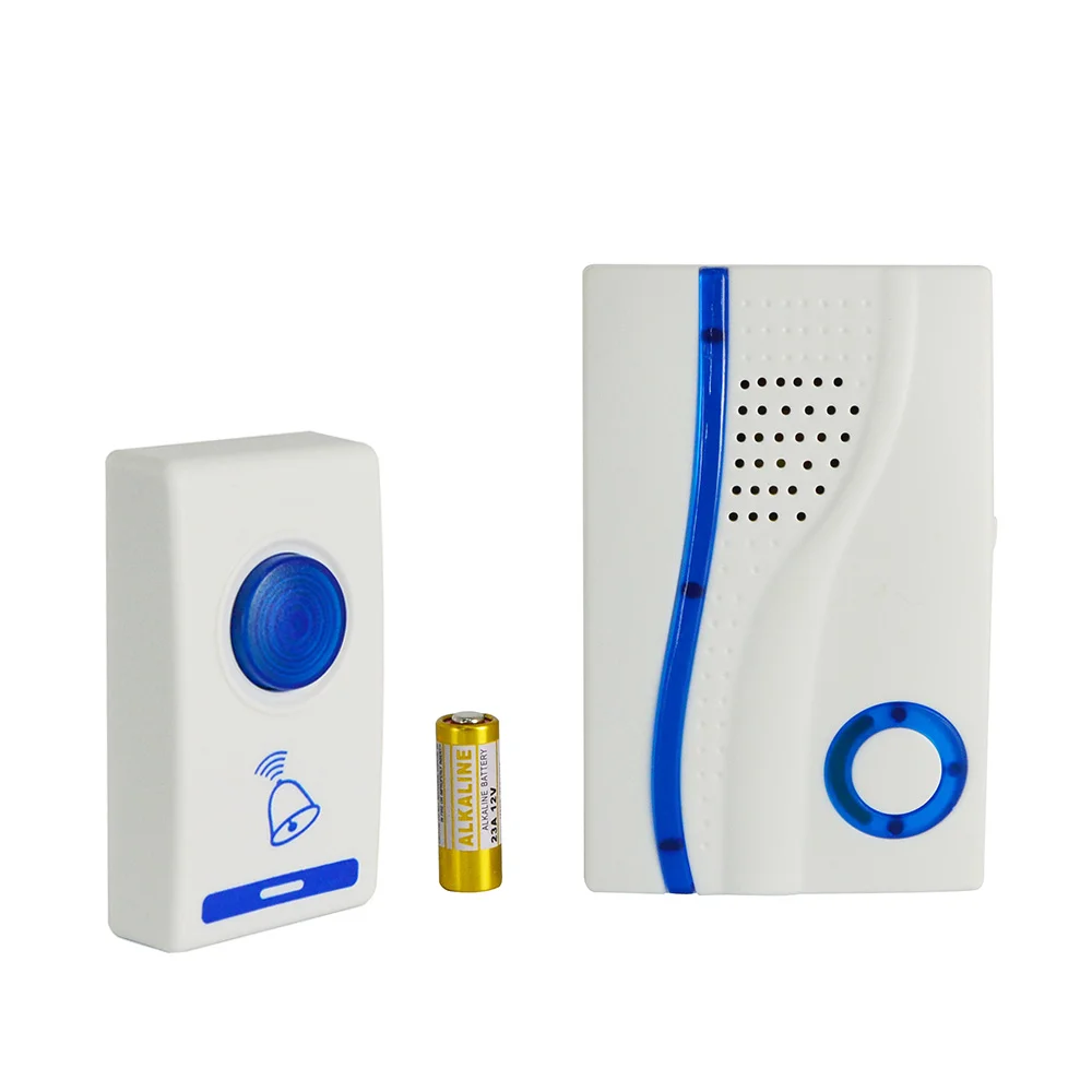 Modern Electric Wireless Doorbell with Ding Dong Ring ABS Material Home Door Bell Hotel Access System Battery Plug Power Source