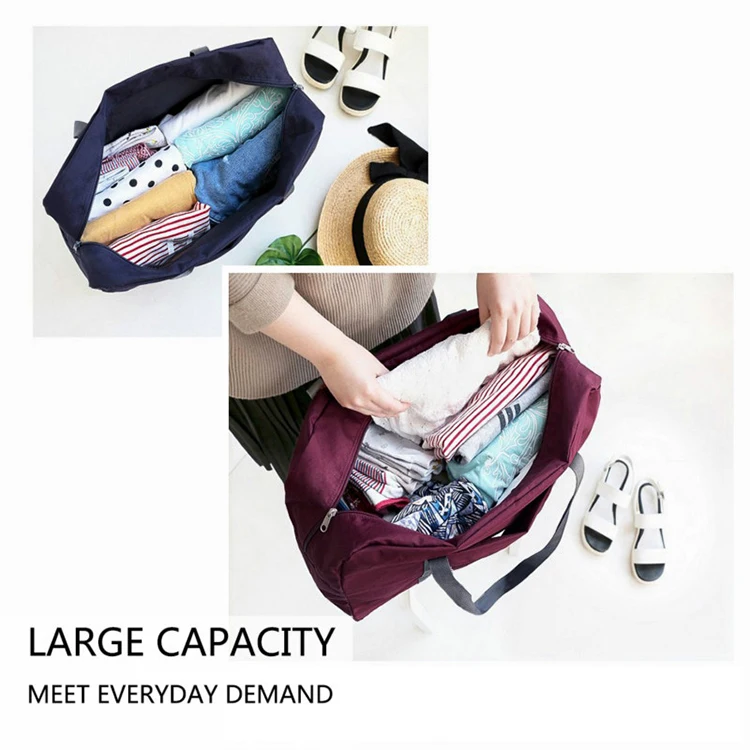 YASEN Custom New Nylon Foldable Travel Bags Unisex Large Capacity Bag Luggage Women Men WaterProof Travel Bags