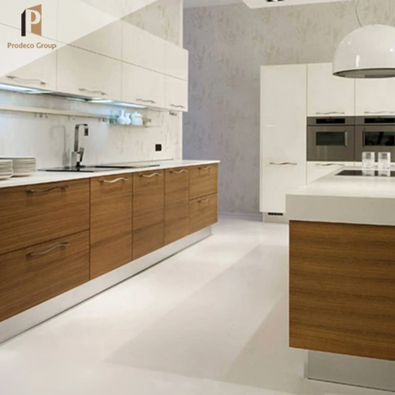 Hot Selling High End Kitchen Cabinet European Style Modern Melamine Kitchen Cabinets Design