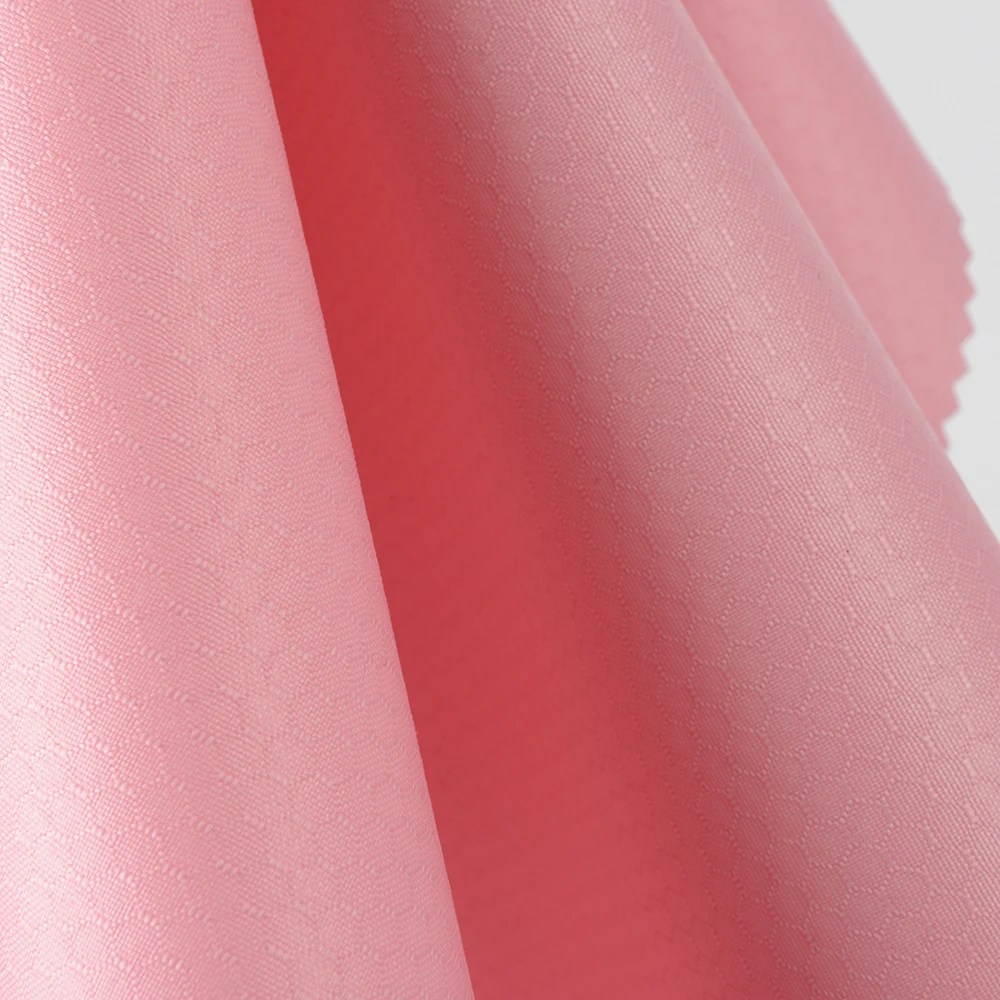 100% Polyester Bag Material 420D DTY Oxford Hexagonal Diamond Jacquard Fabric for Trolley Case