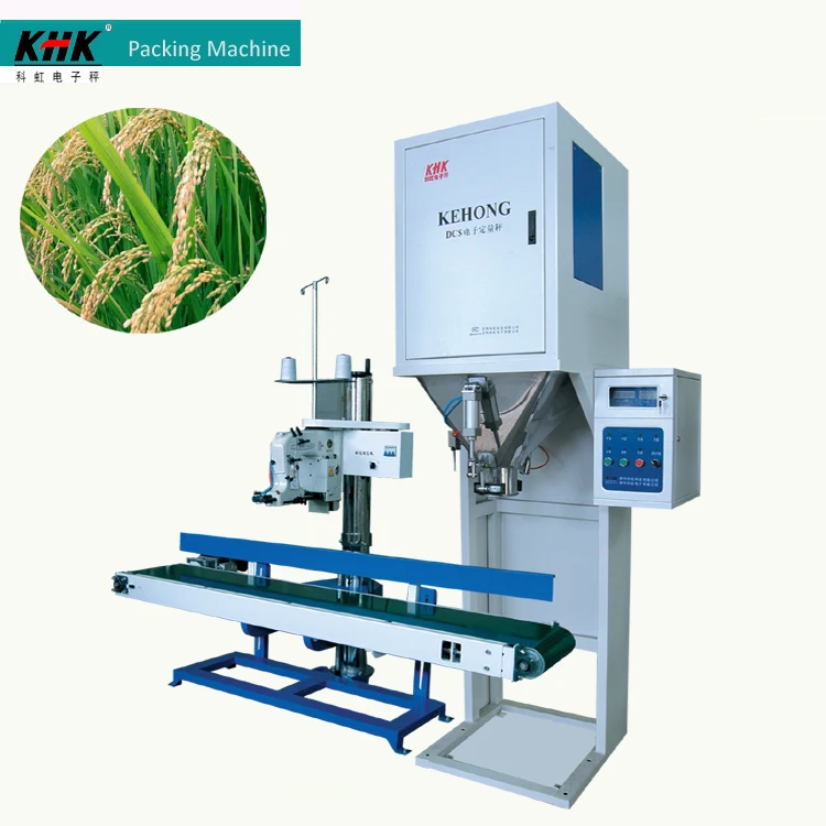 Semi Automatic 5kg 10kg 20kg 50kg Bag Rice Packing Machine