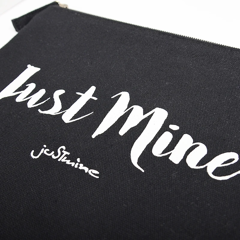 Original supplier factory direct sale canvas bag with zipper wholesale cotton pouch bag cotton canvas cosmetic pouch