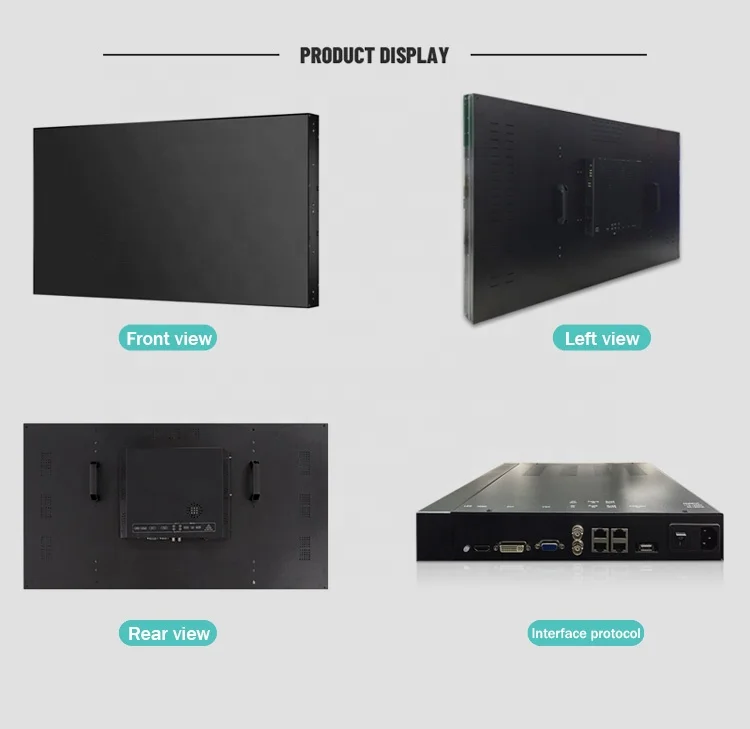 3.5/1.7/0.88mm Bezel LCD Video Wall Ultra Narrow Bezel Controller Splicing Screen LCD Video Wall Displays Screen for Advertising