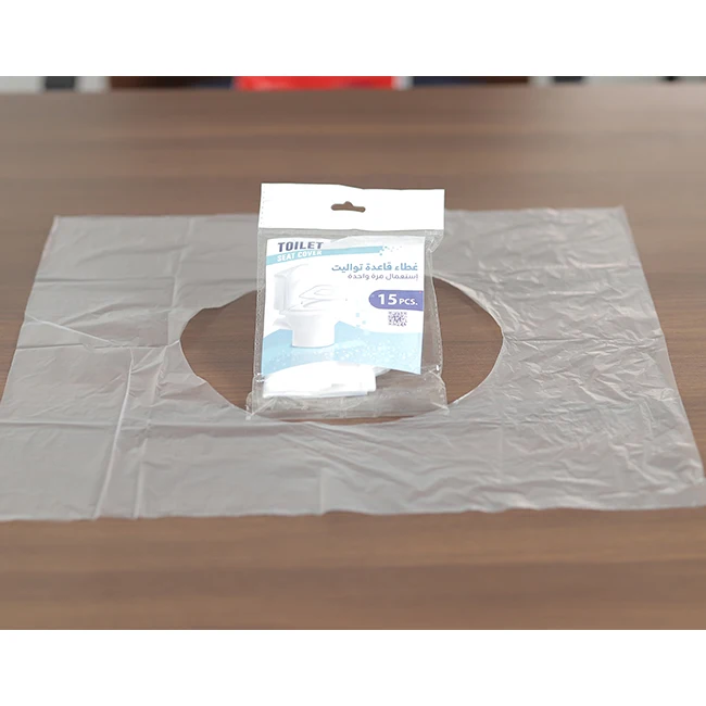 Transparent disposable travel hygienic plastic toilet seat cover
