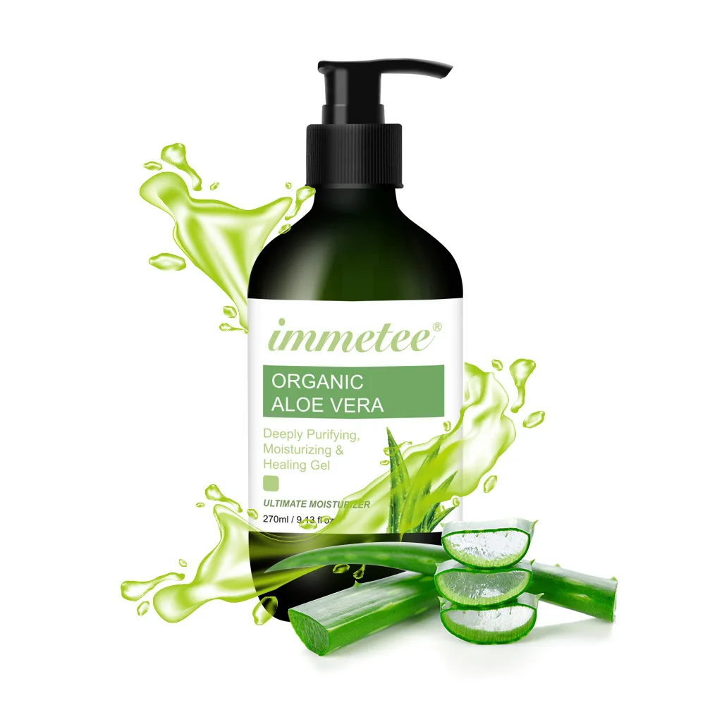 
Private Label Organic Natural Organic Coconut Moisturizing Gel Skin Care Alovera Gel 97% Natural Soothing Aloe Vera Gel 