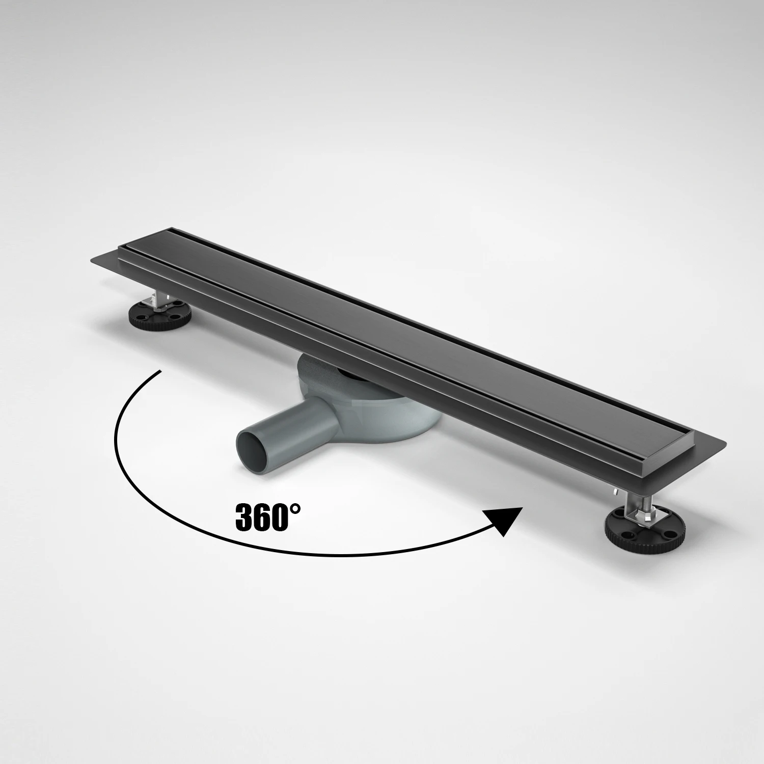 Easy Installation Anti-odor  Linear Shower Drain Special Finishes with Tile Insert Grate and 360 Rotatable Base