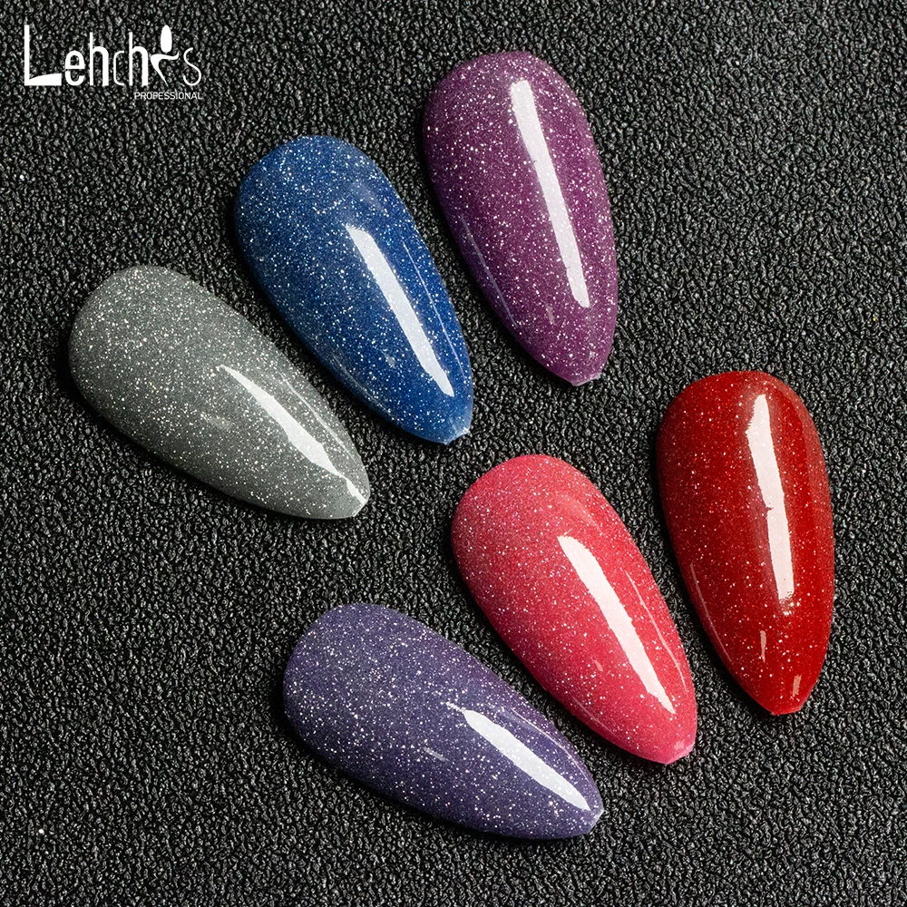 Lehchis Gel Polish Manufacturer Private Label Color Nail Art Salon UV Gel Soak Off Clear Mixing Reflective Thermal Gel Polish