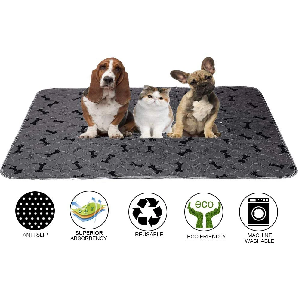 Extra Large Washable Reusable Waterproof Pet Pee Pads for Dogs Pee Training
