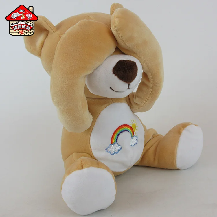 Christmas Gift Shy Teddy Bear Electronic Toy Peek a Boo Plush