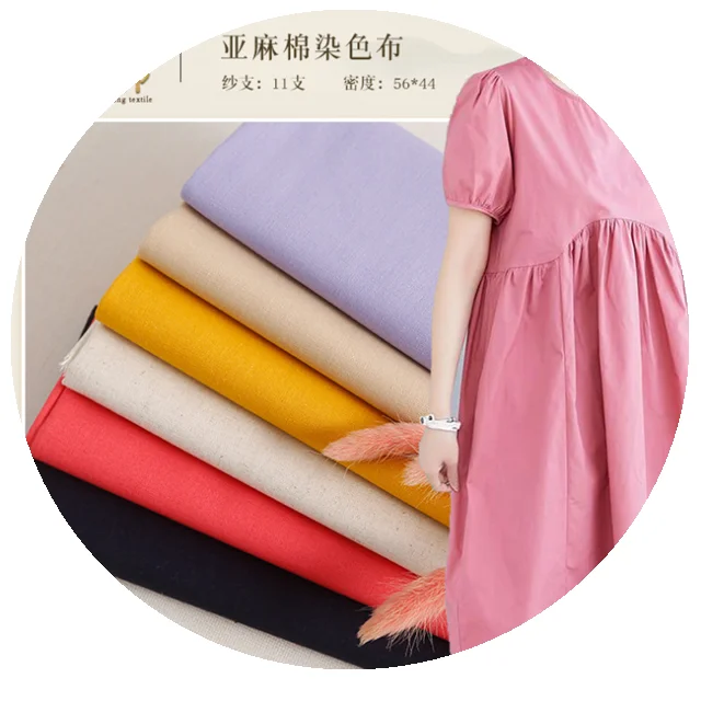 
Woven Technics and linen material fabric 