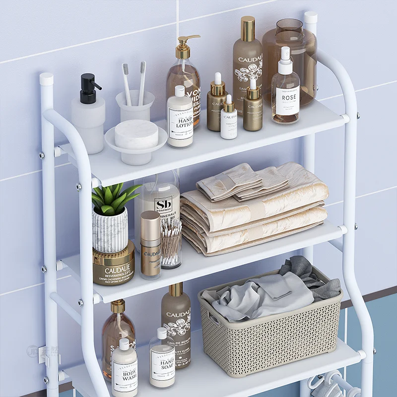 Вертикальный металлический стеллаж для ванной комнаты, аксессуары для рукоделия, стеллаж для ванной комнаты, стеллаж для унитаза