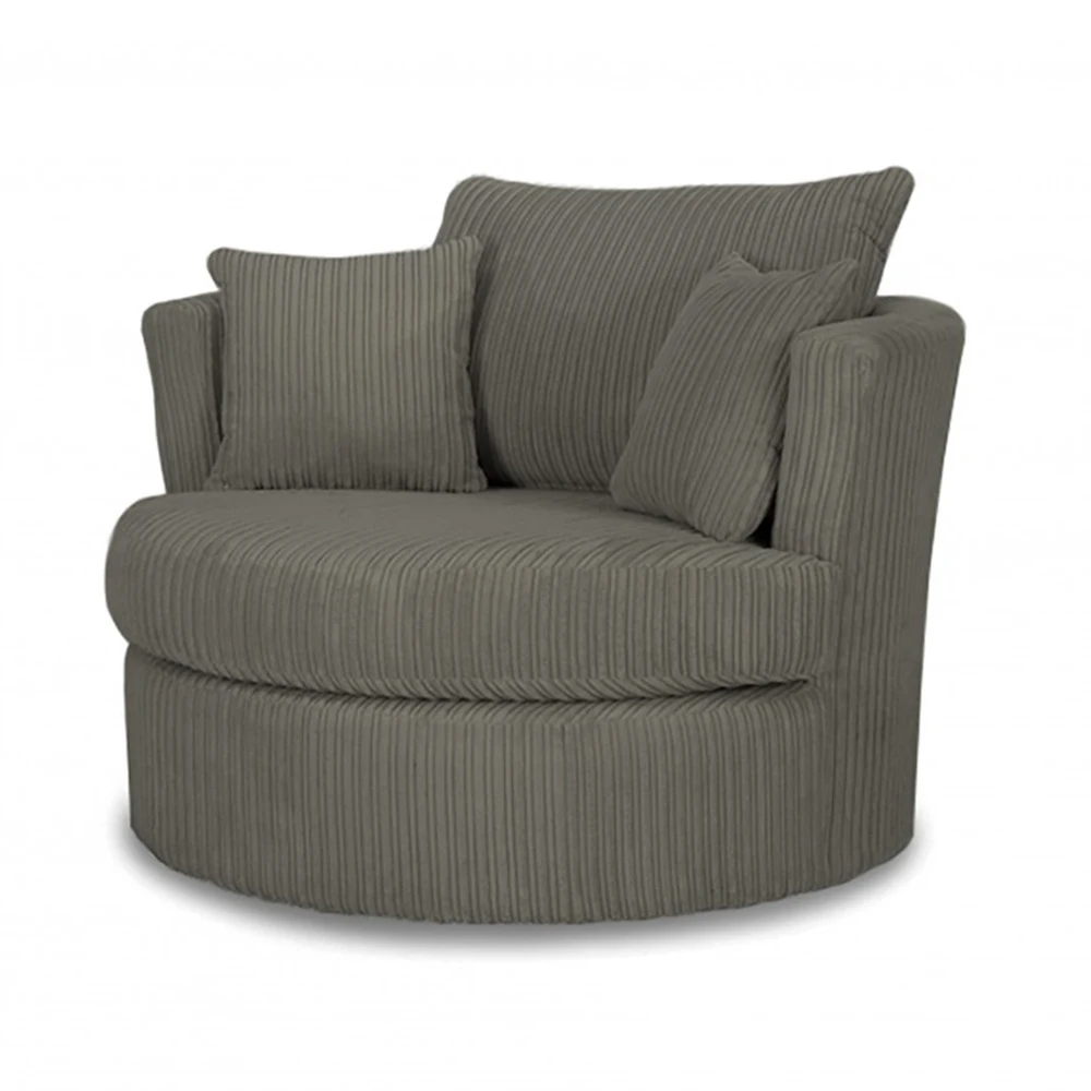 Sans New Design Fabric Single Living Room Sofa Upholstered Swivel Armchair
