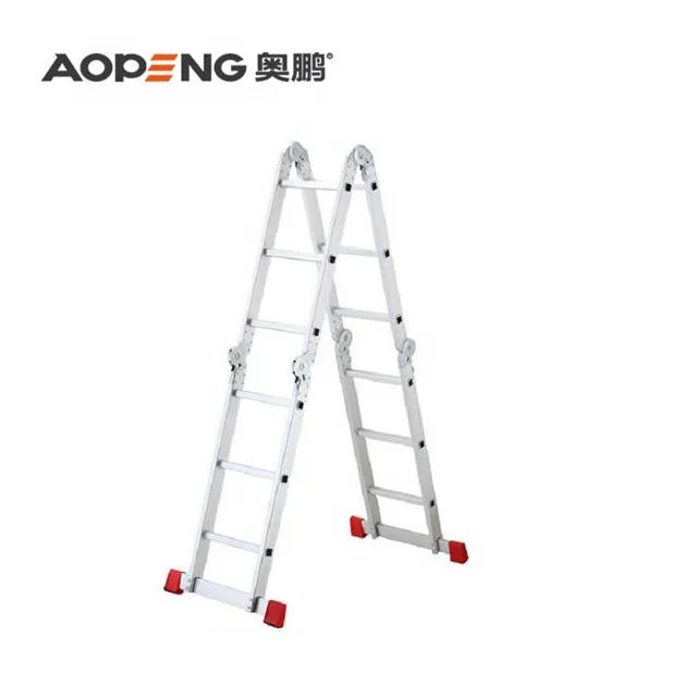 Factory Direct Sales Customized  Multi Purpose Aluminum Scaffolding Construction Site Aluminum Ladder