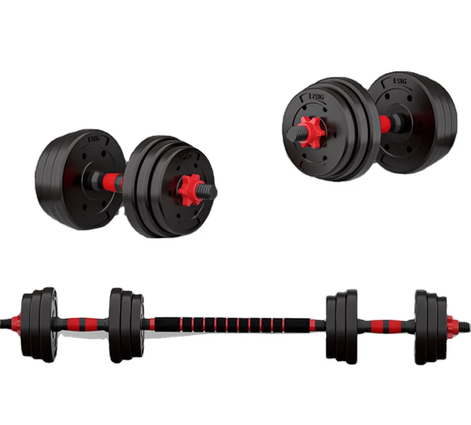 Whole Sale Dumbbell Set Iron Cast Dumbbells with Customized Logo for Home Gym Multi-functional Dumbbell Barbell Set