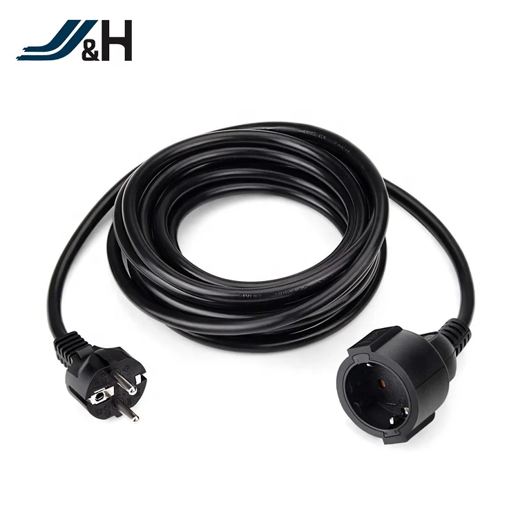  Европейский стандарт гибкий H05VV-F 3G0.75mm2 220V открытый удлинитель 10