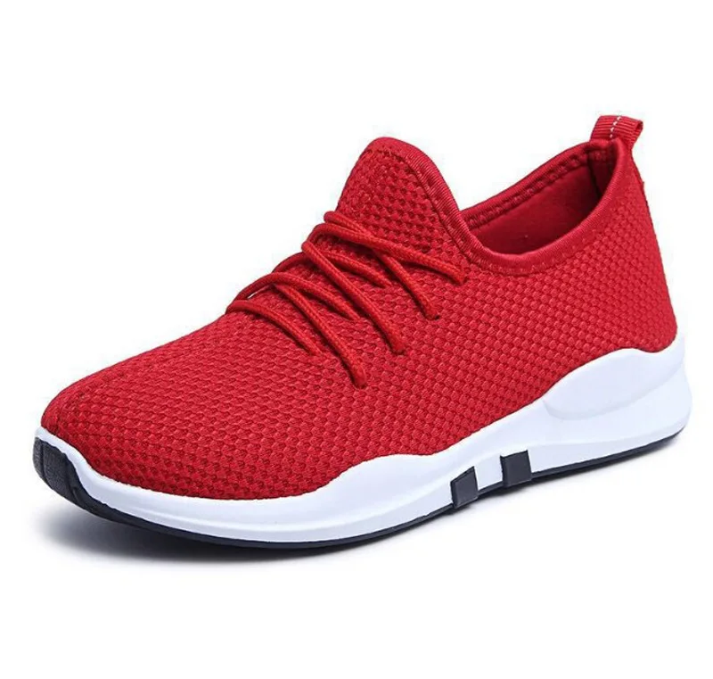 Spring and autumn new cloth shoes women outdoor sports black red flat casual sports shoes