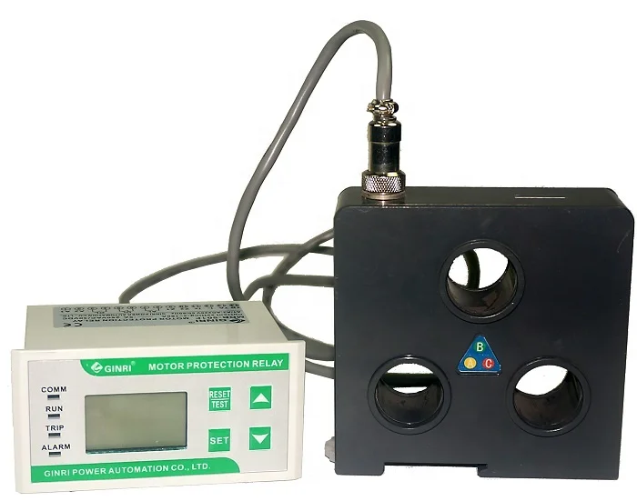 GINRI MDB-501F LCD Display Overload Voltage Current Control Separate Motor Protection Relay with CT