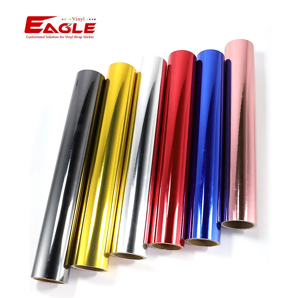 Factory Prices DIY Craft Holographic Chrome Metallic Rainbow PVC Self Adhesive Cutting Vinyl For Cutting Plotter